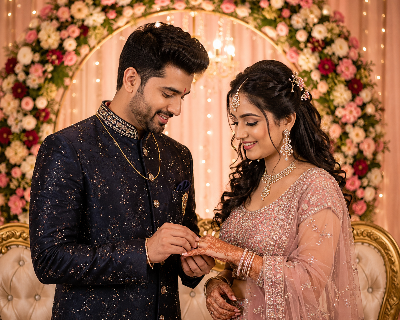 Wedding photo of Amit & Sneha